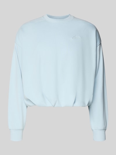 BOSS Orange Cropped Sweatshirt aus Baumwoll-Mix Modell 'C_EFEM_1' Hellblau 1