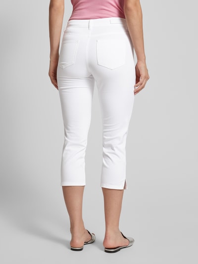 Oui Slim Fit Jeans mit verkürztem Schnitt Weiss 5