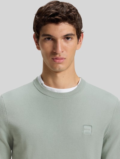 BOSS Orange Regular Fit Pullover aus Baumwoll-Kaschmir-Mix MODELL 'KANOVANO' Mint 3