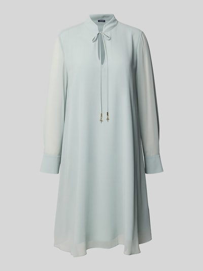 JOOP! Knielange jurk met opstaande kraag, model 'Delilah' Aquablauw - 2