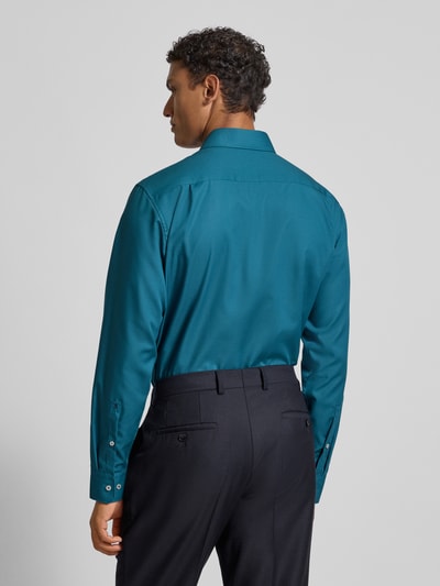 SEIDENSTICKER REGULAR FIT Koszula biznesowa o kroju regular fit z kołnierzykiem typu kent i kieszenią na piersi Petrol 5