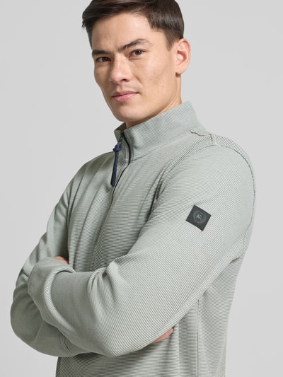 LERROS Regular Fit Troyer mit Stehkragen und Reißverschluss Lind 3