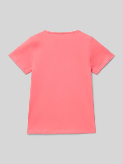 Tom Tailor Regular Fit T-Shirt aus reiner Baumwolle Koralle 3