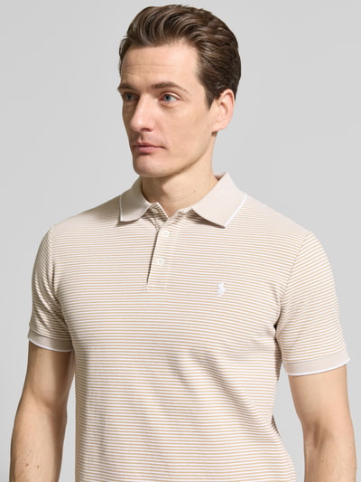 Polo Ralph Lauren Slim Fit Poloshirt aus Baumwoll-Mix Khaki 3