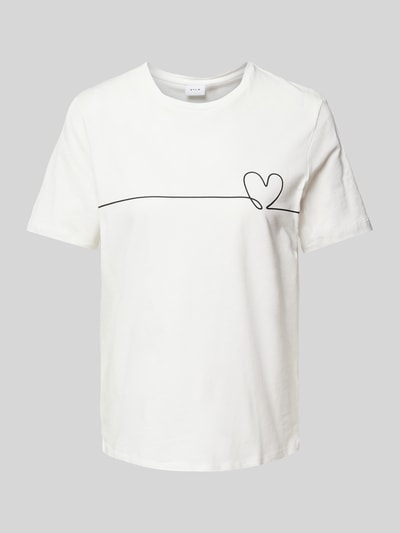 Vila T-shirt z okrągłym dekoltem model ‘COLBA’ Biały 2