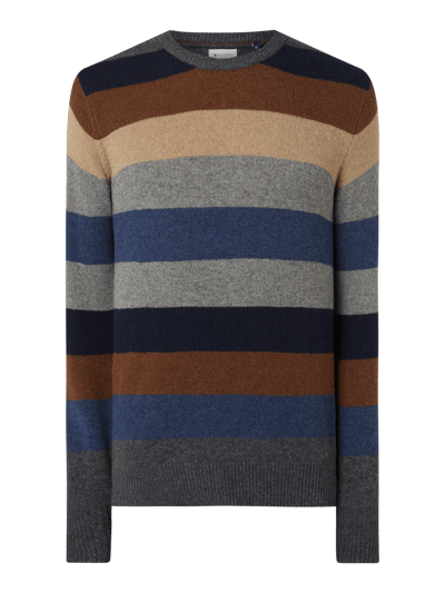 Redgreen Pullover mit Blockstreifen Modell 'Jones' Mittelbraun 2