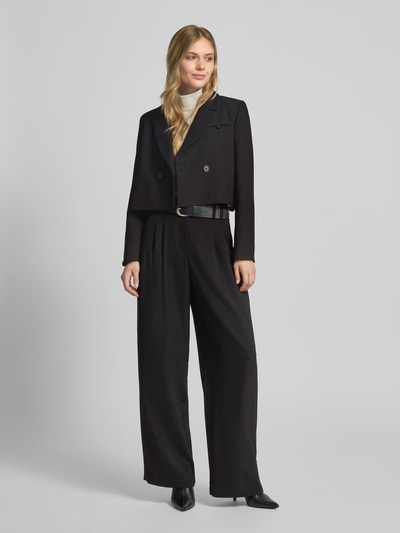 Smith and Soul Cropped Blazer mit Reverskragen Black 1