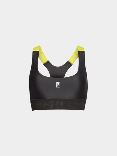 P.E. Nation Sports Bra Division Rounds Black 1