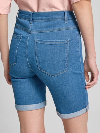 Only Slim Fit Jeansshorts mit fixiertem Umschlag Modell 'RAIN' Hellblau 3