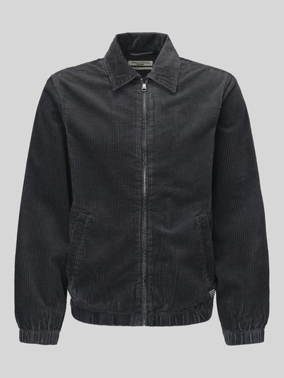 Marc O'Polo DENIM Hemdjacke mit Reißverschluss-Front Graphit 2