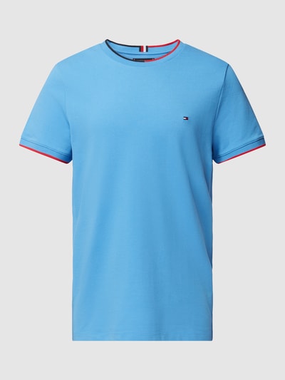 Tommy Hilfiger T-Shirt mit Label-Stitching Aqua 2