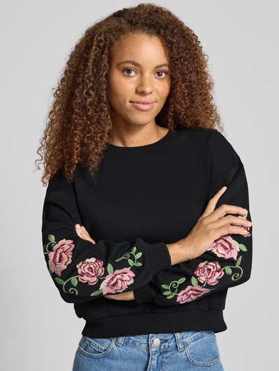 Only Regular fit sweatshirt van katoenmix, model 'BROOKLYN' Zwart - 3