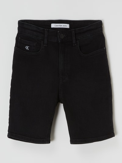 Calvin Klein Jeans Jeansshorts mit Stretch-Anteil Schwarz 1