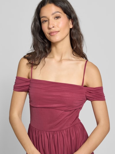GUIDO MARIA KRETSCHMER WOMAN Abendkleid mit Spaghettiträgern Modell 'Elia' Altrosa 3