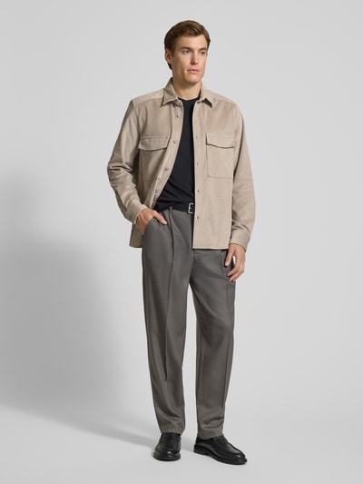 Drykorn Kurtka koszulowa o kroju regular fit ze sztruksu model ‘CORDUROY OVERSHIRT’ Beżowy 1