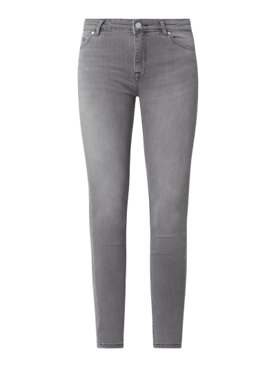 Review Skinny Fit Jeans mit Stretch-Anteil Hellgrau 2