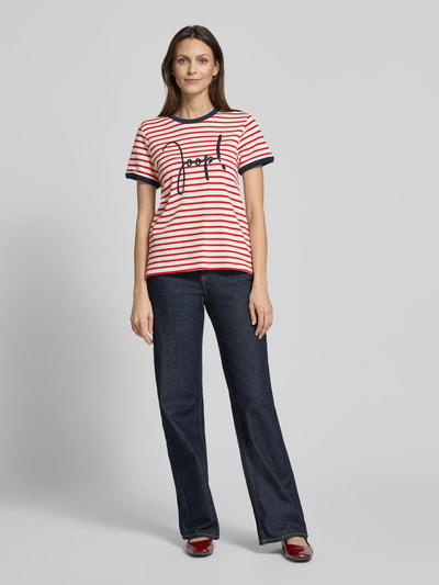 JOOP! T-Shirt mit Label-Stitching Modell 'Trinity' Rot 1