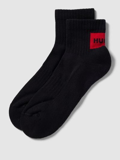 HUGO Socken mit Label-Print im 2er-Pack  Modell 'SH' Black 1
