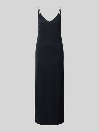 mbyM Midi-jurk met spaghettibandjes, model 'Leslee' Zwart - 2