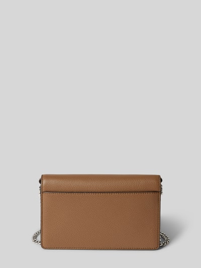 MICHAEL Michael Kors Clutch aus Rindsleder mit Label-Applikation Modell 'JET SET' Taupe 4