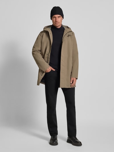 Geox Regular fit parka met capuchon, model 'DORAY' Beige - 1