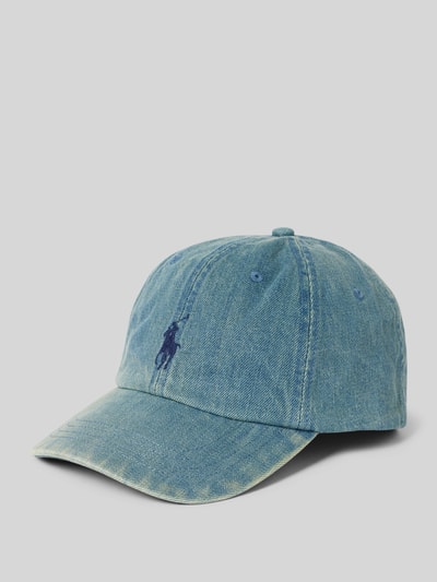 Polo Ralph Lauren Baseballpet in denimlook Lichtblauw - 1