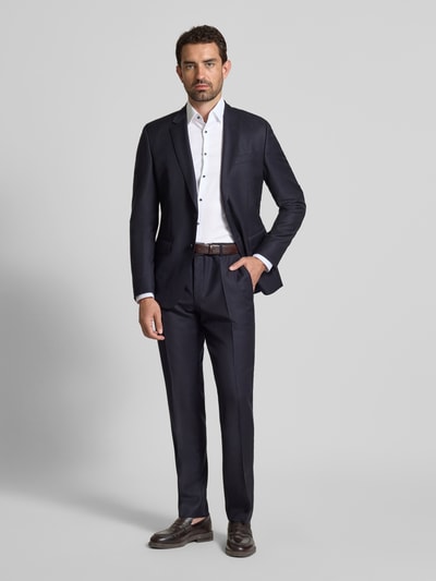 Jake*s Slim Fit Businesshemd mit extra langem Arm Weiss 1