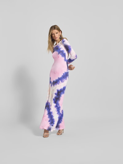 Rabanne Maxikleid mit Rundhalsausschnitt Rosa 1