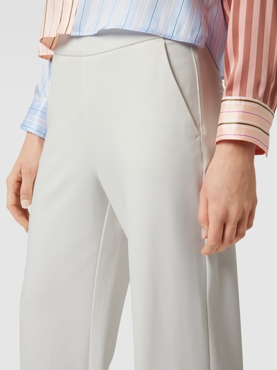 MAC Flared stoffen broek met paspelzakken, model 'CHIARA' Offwhite - 3