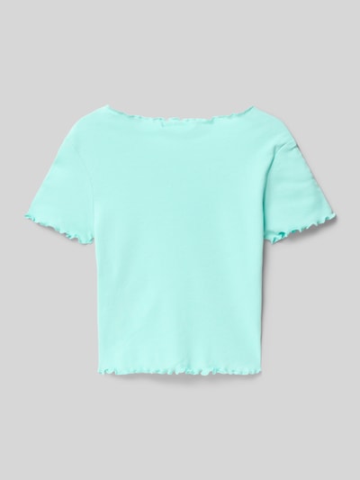 s.Oliver RED LABEL Slim Fit T-Shirt aus reiner Baumwolle Aqua 3