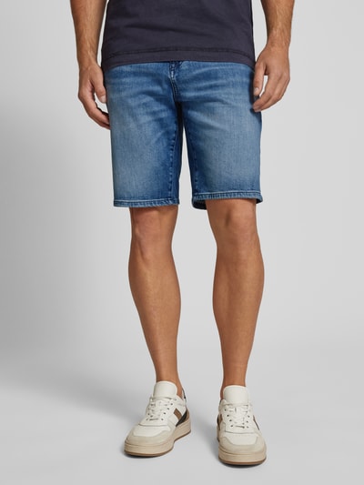 BOSS Orange Regular Fit Jeansshorts im 5-Pocket-Design Modell 'Re.Maine' Blau 4