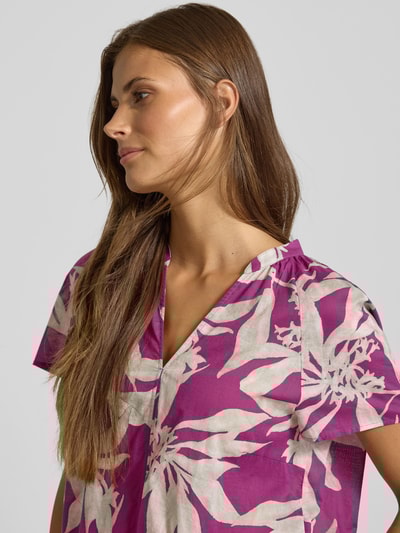 Marc O'Polo Regular Fit Blusenshirt aus reiner Baumwolle Fuchsia 3