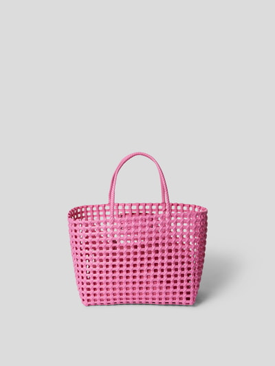 MSGM Shopper in geflochtenem Design Pink 6