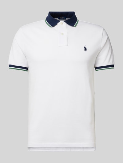 Polo Ralph Lauren Poloshirt mit Label-Stitching Weiss 2