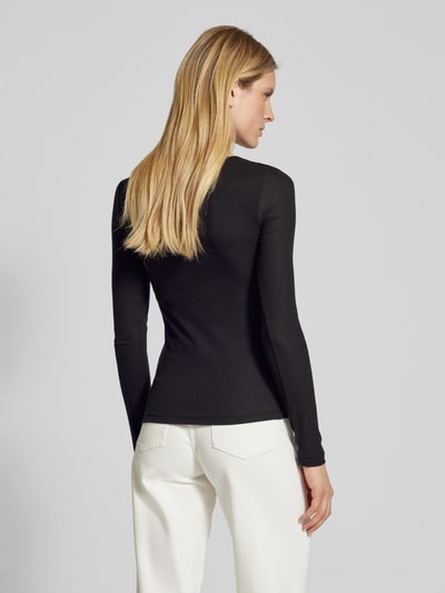 Tommy Hilfiger Longsleeve mit geripptem Rundhalsausschnitt Black 7