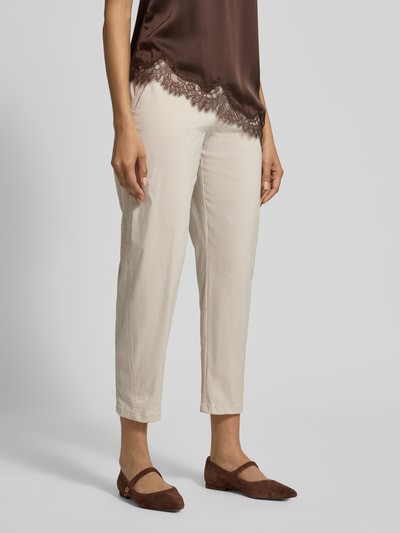 Stehmann Straight Fit Stoffhose mit Eingrifftaschen Modell 'Ornela' Beige 4