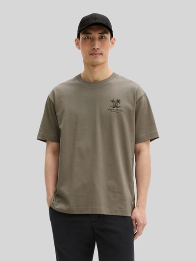 Marc O'Polo Relaxed Fit T-Shirt aus reiner Baumwolle Mittelgrau 4