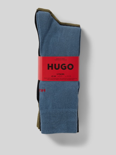 HUGO Sokken van Katoenmix in Set van 3 Blauw - 3