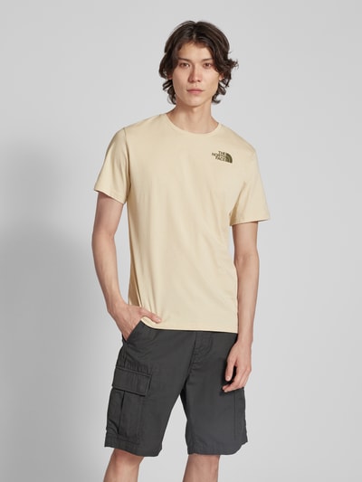 The North Face T-Shirt mit Label-Print Modell 'GRAPHIC' Beige 4