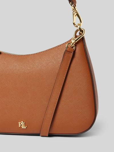 Lauren Ralph Lauren Handtasche mit Label-Applikation Modell 'DANNI' Cognac 3