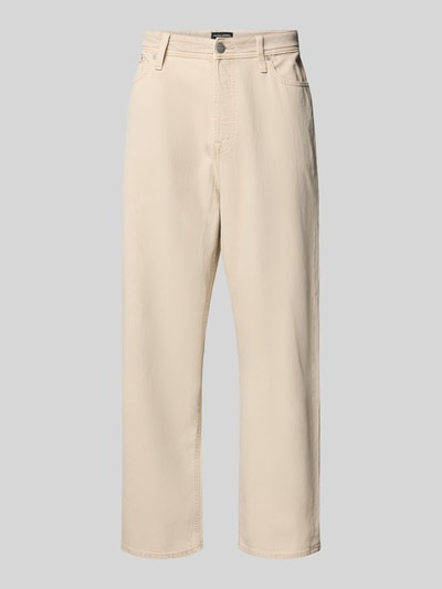 Jack & Jones Jeansy o szerokim kroju z 5 kieszeniami model ‘Iron’ Beżowy 2