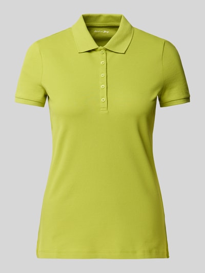 Christian Berg Woman Poloshirt met korte knoopsluiting Appeltjesgroen - 2