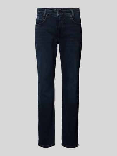 MAC Straight Fit Jeans im 5-Pocket-Design Modell 'Arne' Dunkelblau 2