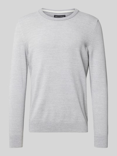 Marc O'Polo Regular Fit Strickpullover aus reiner Baumwolle Hellgrau 2
