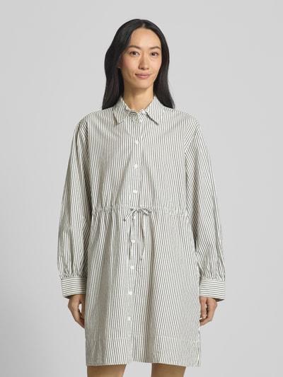 Jake*s Casual Hemdblusenkleid mit Tunnelzug Dunkelblau 4