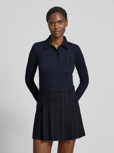 MAX&Co. Sukienka mini z dodatkiem wiskozy model ‘BADEN’ Granatowy 4