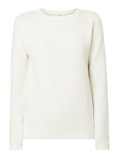 Jake*s Casual Pullover aus Baumwolle Offwhite 2