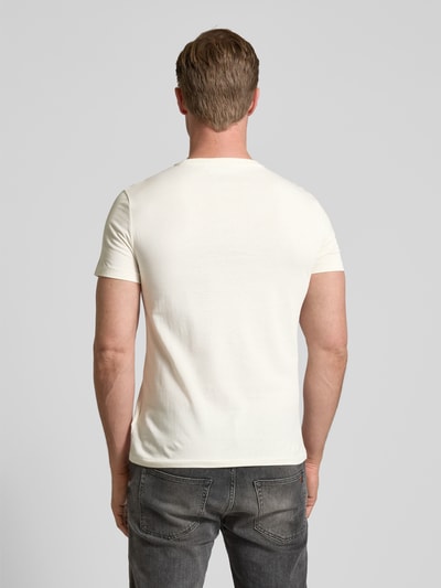 Polo Ralph Lauren T-Shirt mit Label-Stitching Offwhite 5