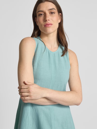 Marc O'Polo A-Linien Leinenkleid ohne Ärmel Hellblau 3