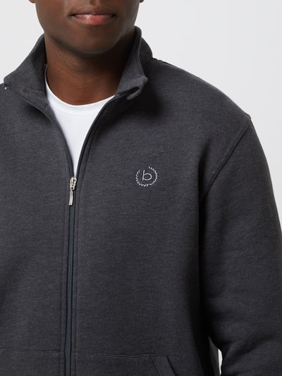 bugatti Sweatjacke und Lounge-Hose im Set Dunkelgrau meliert 3